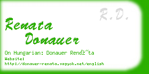 renata donauer business card